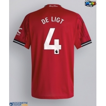 Moški Nogometni dresi Manchester United Matthijs de Ligt #4 Domači 2025-26 Kratek Rokav